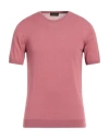 Roberto Collina Man Sweater Pastel Pink Size 44 Cotton