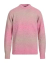 Roberto Collina Man Sweater Pink Size 42 Baby Alpaca Wool, Nylon In Pink