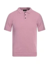 Roberto Collina Man Sweater Pink Size 40 Cotton, Polyamide