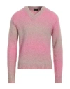 Roberto Collina Man Sweater Pink Size 42 Baby Alpaca Wool, Nylon