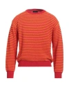 Roberto Collina Man Sweater Red Size 38 Cotton In Red