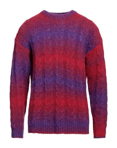 Roberto Collina Man Sweater Red Size 42 Baby Alpaca Wool, Nylon