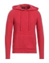 Roberto Collina Man Sweater Red Size 44 Cotton, Nylon, Elastane In Red