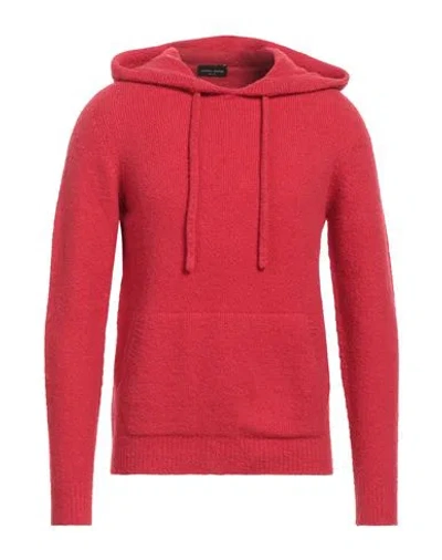 Roberto Collina Man Sweater Red Size 44 Cotton, Nylon, Elastane