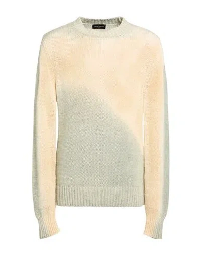 Roberto Collina Man Sweater Sage Green Size 38 Cotton, Polyamide