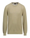 Roberto Collina Man Sweater Sage Green Size 42 Cotton In Sage Green