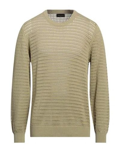 Roberto Collina Man Sweater Sage Green Size 42 Cotton