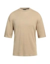Roberto Collina Man Sweater Sand Size 36 Linen In Beige