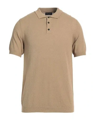 Roberto Collina Man Sweater Sand Size 38 Cotton, Polyamide In Beige