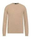 Roberto Collina Man Sweater Sand Size 42 Cotton, Nylon, Elastane In Pink