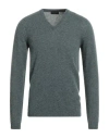 Roberto Collina Man Sweater Slate Blue Size 42 Wool In Gray