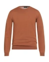 Roberto Collina Man Sweater Tan Size 40 Merino Wool