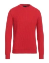 Roberto Collina Man Sweater Tomato Red Size 44 Merino Wool