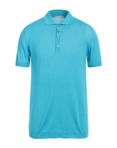 Roberto Collina Man Sweater Turquoise Size 46 Cotton In Blue