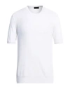 Roberto Collina Man Sweater White Size 36 Cotton