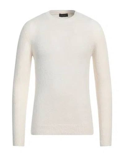 Roberto Collina Man Sweater White Size 34 Cotton, Nylon, Elastane