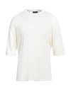 Roberto Collina Man Sweater White Size 42 Linen In White