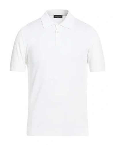 Roberto Collina Man Sweater White Size 44 Cotton
