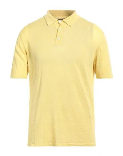 Roberto Collina Man Sweater Yellow Size 40 Linen