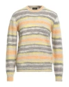 Roberto Collina Man Sweater Yellow Size 38 Nylon, Synthetic Fibers, Mohair Wool, Alpaca Wool, Wool