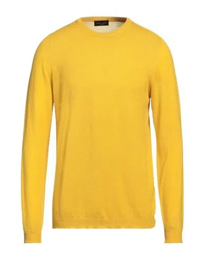 Roberto Collina Man Sweater Yellow Size 42 Cashmere