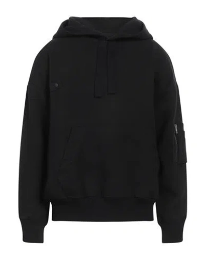 Roberto Collina Man Sweatshirt Black Size 36 Polyester, Viscose, Elastane