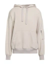 Roberto Collina Man Sweatshirt Ivory Size 38 Polyester, Viscose, Elastane