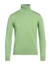 Roberto Collina Man Turtleneck Acid Green Size 38 Merino Wool