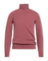 Roberto Collina Man Turtleneck Antique Rose Size 44 Cashmere, Alpaca Wool