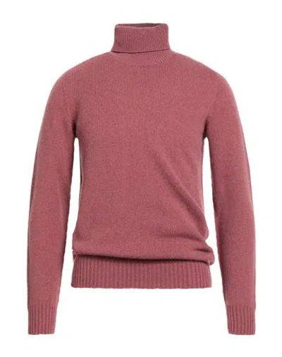Roberto Collina Man Turtleneck Antique Rose Size 44 Cashmere, Alpaca Wool