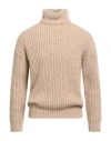 Roberto Collina Man Turtleneck Beige Size 44 Baby Alpaca Wool, Nylon, Wool