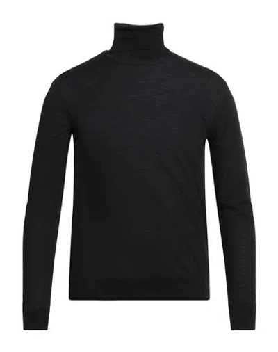 Roberto Collina Man Turtleneck Black Size 36 Wool