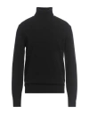 Roberto Collina Man Turtleneck Black Size 42 Wool, Cashmere