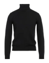 Roberto Collina Man Turtleneck Black Size 44 Wool