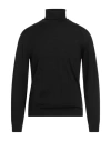 Roberto Collina Man Turtleneck Black Size 46 Merino Wool