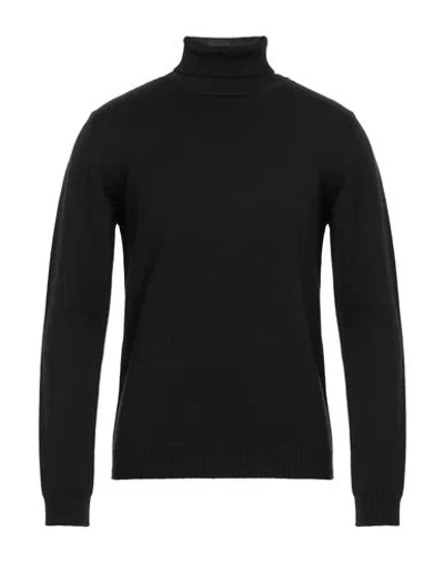 ROBERTO COLLINA ROBERTO COLLINA MAN TURTLENECK BLACK SIZE 46 MERINO WOOL