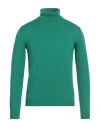 Roberto Collina Man Turtleneck Green Size 42 Merino Wool
