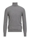 Roberto Collina Man Turtleneck Grey Size 38 Wool