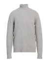 Roberto Collina Man Turtleneck Grey Size 42 Cotton, Nylon, Elastane