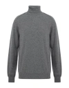 Roberto Collina Man Turtleneck Grey Size 42 Merino Wool, Cashmere