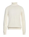 Roberto Collina Man Turtleneck Ivory Size 42 Merino Wool