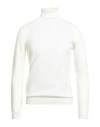 Roberto Collina Man Turtleneck Ivory Size 42 Merino Wool