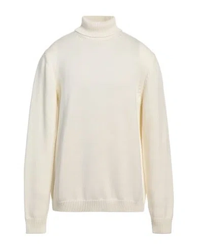 Roberto Collina Man Turtleneck Ivory Size 46 Wool
