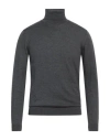 Roberto Collina Man Turtleneck Lead Size 44 Merino Wool In Grey
