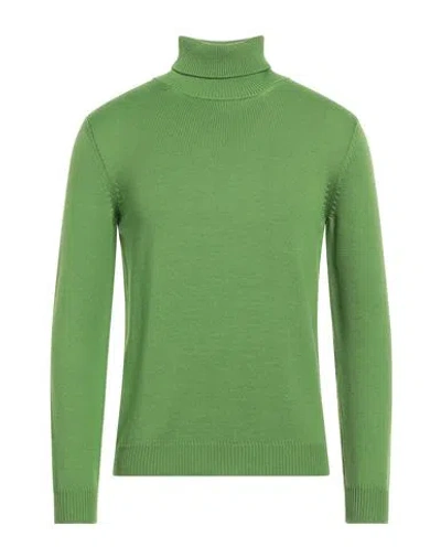 Roberto Collina Man Turtleneck Light Green Size 46 Merino Wool