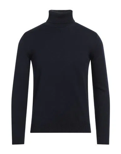 ROBERTO COLLINA ROBERTO COLLINA MAN TURTLENECK MIDNIGHT BLUE SIZE 38 MERINO WOOL