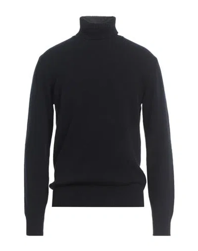Roberto Collina Man Turtleneck Midnight Blue Size 40 Wool, Cashmere