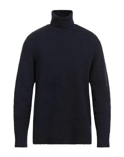ROBERTO COLLINA ROBERTO COLLINA MAN TURTLENECK MIDNIGHT BLUE SIZE 42 COTTON, NYLON, ELASTANE