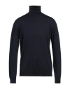 Roberto Collina Man Turtleneck Midnight Blue Size 46 Merino Wool