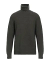Roberto Collina Man Turtleneck Military Green Size 42 Cotton, Nylon, Elastane